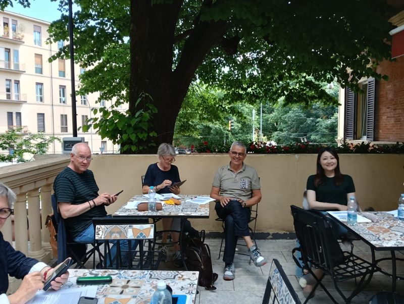 ALCE Lektion auf der Terrasse
